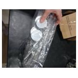 LEVERLOC Shower Caddy Suction Cup, 3 Pack Heavy Duty Bathroom Organizer For Inside Shower With Hooks & Soap Holder, Removable Bathroom Organizer, Rustproof Silver Holder Storage Storage,Silver