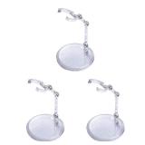 Ddung Doll Stand - Clear Doll Stand For 0.5 To 10 Dolls And Action Figure Stand (3-Pack)