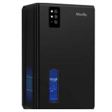 NineSky Dehumidifiers for Home, 95 OZ Water Tank, (1000 sq.ft) Dehumidifiers for Bathroom Bedroom Basement with Auto Shut Off,7 Colors LED Light(Black)