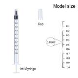 1ml Syringe Without Needle, 1ml Syringe for Liquids, Syringes for Scientific Labs, Measuring Liquids, Feeding Pets, 30 Pack Packaged