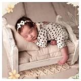 M&G House Newborn Photography Props Mattress Pillow Photography Accessories Baby Photoshoot Props Bed Mattress Bed Mat(Beige White)