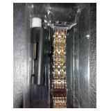 MioHHR Slim Metal Bands Compatible with Apple Watch Band 38mm 40mm 41mm 42mm (Series 11 10), Thin Stainless Steel Strap Bands for Women iWatch Series 11 10 9 8 7 6 5 4 3 2 1 SE3/2/1, Silver/Rose Gold