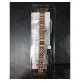 MioHHR Slim Metal Bands Compatible with Apple Watch Band 38mm 40mm 41mm 42mm (Series 11 10), Thin Stainless Steel Strap Bands for Women iWatch Series 11 10 9 8 7 6 5 4 3 2 1 SE3/2/1, Rose Gold