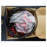 BUCKLOS Zoom HB876E 2-PIN 4 Pistons E-Bike Electric Power Off Hydraulic Disc Brake Set,Left Front 1100mm Right Rear 1850mm Aluminum Alloy Lever with Caliper is/PM Adapter for ebike/MTB Mountain Bike