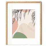 Axeman 11x14 Picture Frame - Solid White Oak Frame 11 x 14 Matted to 8x10 - Rounded Corner Oak Photo Frame 14x11 with Tempered Glass - Natural Wood Picture Frame for Wall Mount Display