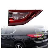 amopacorp Left Driver Side Inner Tail Light Running Reverse Lamp for 2018-2021 Chevy Traverse High Country RS LS L LT Premier True North Sport, LED/Halogen, OEM #GM2802117#84237384