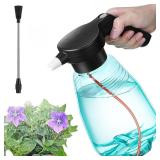Dunkive Electric Spray Bottle Plant Mister for Indoor Outdoor Plants, 0.5 Gallon Automatic Watering Can Rechargeable Battery Powered Sprayer with Adjustable Spout for Gardening, Fertilizing, Cleaning
