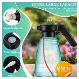 Dunkive Electric Spray Bottle Plant Mister for Indoor Outdoor Plants, 0.5 Gallon Automatic Watering Can Rechargeable Battery Powered Sprayer with Adjustable Spout for Gardening, Fertilizing, Cleaning