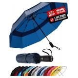 Repel Umbrella Windproof Auto Folding Travel Umbrella - Withstands Winds up to 85MPH, For Rain and Sun Strong, Compact, Durable, Light & Portable For Women & Men, Fits Backpack & Cars - Na