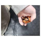 YQG 2021 Leather Case Compatible with AirPods 3rd Generation, Fully-Wrapped Portable Shockproof Leather Cover with Keychain for Apple Airpods 3 Charging Case for Women Men [Front LED Visible] Brown