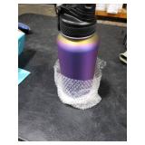 Swigina [2-IN-1 LID] Insulated Water Bottle with Silicone Boot (36hrs Cold/18hrs Hot) - DIY Stickers, Leakproof, BPA Free, 32 oz