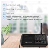 Wuloo Intercoms Wireless for Home 5280 Feet Range 10 Channel 3 Code, Wireless Intercom System for Home House Business Office, Room to Room Intercom, Home Communication System (4 Units Set, Black)