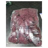 LZY 60 Pack Gauze Cheesecloth Napkins 20x20 Inch Dinner Cloth Napkins, Soft Boho Table Napkins Rustic Wrinkled Cheese Cloth Napkins Bulk for Wedding Party Baby Shower Event Decor (Burgundy)