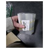 SBYURE 36 Mini Acrylic Sign Holder Name Card Price Tag Label Holder with 36 PCS Blank Labels Slanted L-Shape Plastic Name Card Price Card Tag Label Counter Top Stand