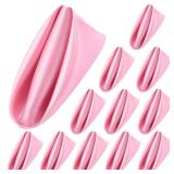 ANECO 12 Pieces Satin Napkins Soft Dinner Napkins Square Table Napkins 17 x 17 Inches for Restaurant Weddings Party Dinner Decoration (Pink)