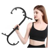 Masacane Back Hook Trigger Point Massager Tool, Handhold Self Massage Cane Therapy for Back Neck Shoulder Pain Relief, Deep Muscle Knots Massage for Women Men