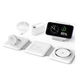 Charging Station for Apple Multiple Devices - 3 in 1 Foldable Magnetic Wireless Charger Dock - Travel Charging Pad for iPhone 17 16 15 14 13 12 Pro Max Plus Watch & Airpods