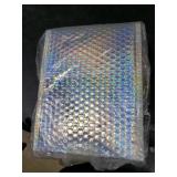 MOUCHOT Bubble Mailers, 50 Pack Holographic Bubble Mailers with 3 Sizes, Waterproof Self Seal Adhesive Foil Glitter Glamour Shipping Bags for Mailing, Packing, Small Business, Jewelry Makeup Supplies