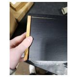 Tampon Holder for Bathroom Decor and Storage, Wood Feminine Product Organizer with Drawer and Lid, Pad and Tampon Organizer Bathroom Accessories Box for Tampon Storage, Black Cotton Ball/Swab Holder