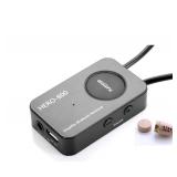 EDIMAEG Loud Sound 45-100dB 35 inch Amplifier Bluetooth Neckloop Aids T-coil with CIC Spy Earpiece