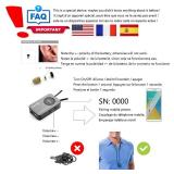 EDIMAEG Loud Sound 45-100dB 35 inch Amplifier Bluetooth Neckloop Aids T-coil with CIC Spy Earpiece