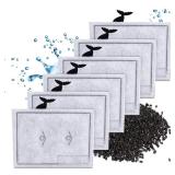 6 Packs Small Filters Cartridges Compatible with Aqueon Small Filter Carbon Filter Cartridge Compatible with Aqueon QuietFlow E Internal Power Filter 10 and 1/2.5/5 Gallon Minibow Aquarium Filters