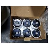 VOOKRY 6 Pcs Solar Tea Lights Outdoor - Flickering Solar Candle Lights Flameless Dusk to Dawn Lighting Waterproof Rechargeable LED Candles for Lantern Garden Camping Party Home Decorations,2.3