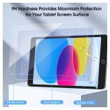 Qularlans 2 Pack Screen Protector for iPad 11th Generation A16 2025 11 Inch/iPad 10th Generation 2022 10.9 Inch, 9H Hardness Tempered Glass Ultra Sensitive Apple Pencil Compatible