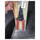 WGGE WG-015 Professional 8-inch Wire Stripper/Crimping Tool, Cable Cutter/Crimper, Wiring and Multi-Function Hand Tool, Red With Black