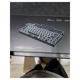 Adventurers Typewriter-Style Retro Mechanical Keyboard LED Backlight 83 Keys Bluetooth 5.0 Blue Axis Wood Color Panel Compatible with iOS/Android/Windows/Vista/Linux/Mac Office/Gaming, 12.8x6.6x1.6in