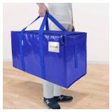 TICONN 6 Pack Extra Large Moving Bags with Zippers & Carrying Handles, Heavy-Duty Storage Tote Moving Boxes for Space Saving