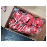 Zubebe 24 Pcs Christmas Bells Ornaments Metal Sleigh Bells with 3 Sizes 1.57 2.5 3.15 Christmas Tree Decor for Gift Wrapping Holiday Decoration Crafting (Red)