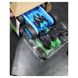 2 Pack Remote Control Car, RC Stunt Cars for Boys, 4WD 2.4Ghz Double Sided 360Â° Rotating RC Car for Kids, 4 Rechargeable Battery, Blue+Green