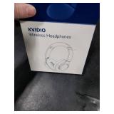 KVIDIO Bluetooth Headphones Over Ear, 65 Hours Playtime Wireless Headphones with Microphone, Foldable Lightweight Headset with Deep Bass, HiFi Stereo Sound Low Latency for Travel Work Cellphone