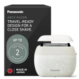 Panasonic ARC5 Palm-Sized Foil Shaver for Men, Powerful Travel Electric Razor, USB-C Charge Wet/Dry, Easy Clean Luxury Japanese 5-Blade, Smooth & Precise Cut w/Smart Sensor (Natural Sea Stone)