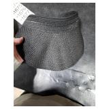 Sun Visor Hats for Women, UV Protection Straw Sun Hat, Packable Ponytail Beach Hat for Summer Travel & Outdoor Activities Black