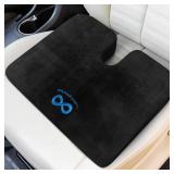 Everlasting Comfort Car Seat Cushion for Driving - Wedge Car Cushion for Office, Travel, Gaming Chair Memory Foam Driver Booster for Short People, Non-Slip, Washable Cover, Back & Sciatica Relief