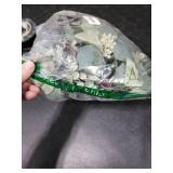 Ouddy Decor Eucalyptus Garland 6.56 Ft Lush Silver Dollar Leaves Boxwood with White Buds Artificial Faux Greenery Vines for Baby Shower Wedding Party Table Runner Room Home Mantle Decor