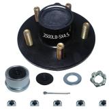 LUXTRKSTO Trailer Hubs 5 Lug 4.5 5x4.5 for 3500Lb 1-1/16