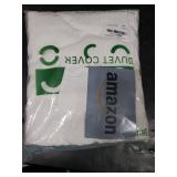 JELLYMONI Bright White Duvet Cover Full Size, 3pcs Washed Microfiber Bedding Set, Soft Breathable Seersucker Duvet Cover Set with Zipper Closure and Corner Ties for All Seasons