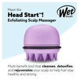 Wet Brush Exfoliating Scalp Massager, Head Start, Lavender, Multi-Benefit Brush Cleans, Detoxifies and Rejuvenates Your Hair to Stay Healthy and Strong, Gentle for Sensitive Scalps
