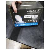 Ensenior 6 Pack 6 Inch LED Recessed Light, Dimmable, 6000K Clear White, 1200LM High Brightness, 12W 120V, Damp Rated, Ultra-Thin Canless Wafer Ceiling Light - ETL & FCC & IC