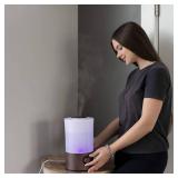 BlueHills Premium 2000 ML XL Essential Oil Diffuser Aromatherapy Humidifier for Large Room Home 40 Hour Run Huge Coverage Area 2 Liter Extra Large Capacity Diffuser High Mist Dark Wood Grain E003