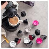 Mixpresso White Espresso Coffee Machine Compact 1400W Single Serve Coffee Maker Compatible with Nespresso OriginalLine Capsules, One-Touch Operation, 19-Bar Italian Pump, 27oz Water Tank