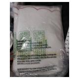 Peri Home 4 Piece Towel Set, 2 Bath Towels 2 Hand Towels, 500 GSM, 100% Cotton Towel for Bathroom, Embroidered, Soft & Absorbent, White with Blush Scallop