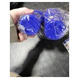 Qinyoung 24 Pcs Blue with Gold Ring Print Themed Birthday Party Supplies Plastic Cups Reusable 16oz Cups for Cartoon Theme Birthday Party Holiday Events Decoration Favors