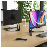 Kado Portable Monitor Stand Aluminum Alloy, Tablet Holder Phone Clamp for Display Phone, Wall Mount 3M Cubical Mount for Portable Monitor, Kitchen Cabinet Tablet Holder for iPad Surface Pro