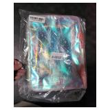 TotePrint TPU Holographic Pink Clear Star Large Cosmetic Bag and Travel Pouch with Handle,Durable TPU Material,Zipper Design-Ideal for Makeup,Travel Essentials (Holographic pink)