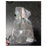 Winco Strainer with Single Fine Mesh, 8-Inch Diameter, Medium, Stainless Steel, Tan,Silver