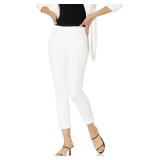 NYDJ womens Petite Skinny Ankle Pull-on | Slimming & Flattering Fit Jeans, Optic White, 8 Petite US